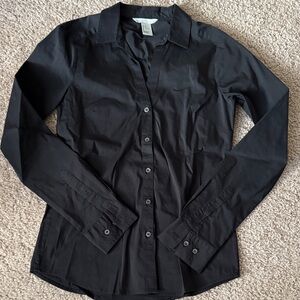 H&M Classic Black Button-Down Shirt